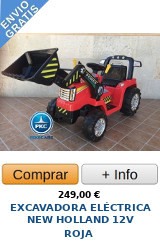 Comprar Tractor Eléctrico New Holland Rojo